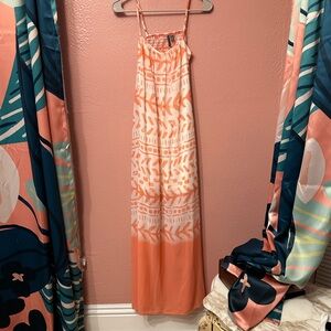 HeartSoul Coral and White Maxi Dress
